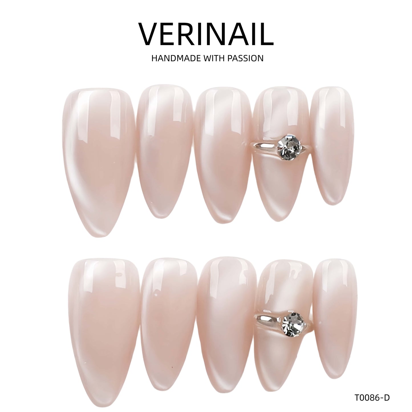 Press On Nails Color Nude DL08