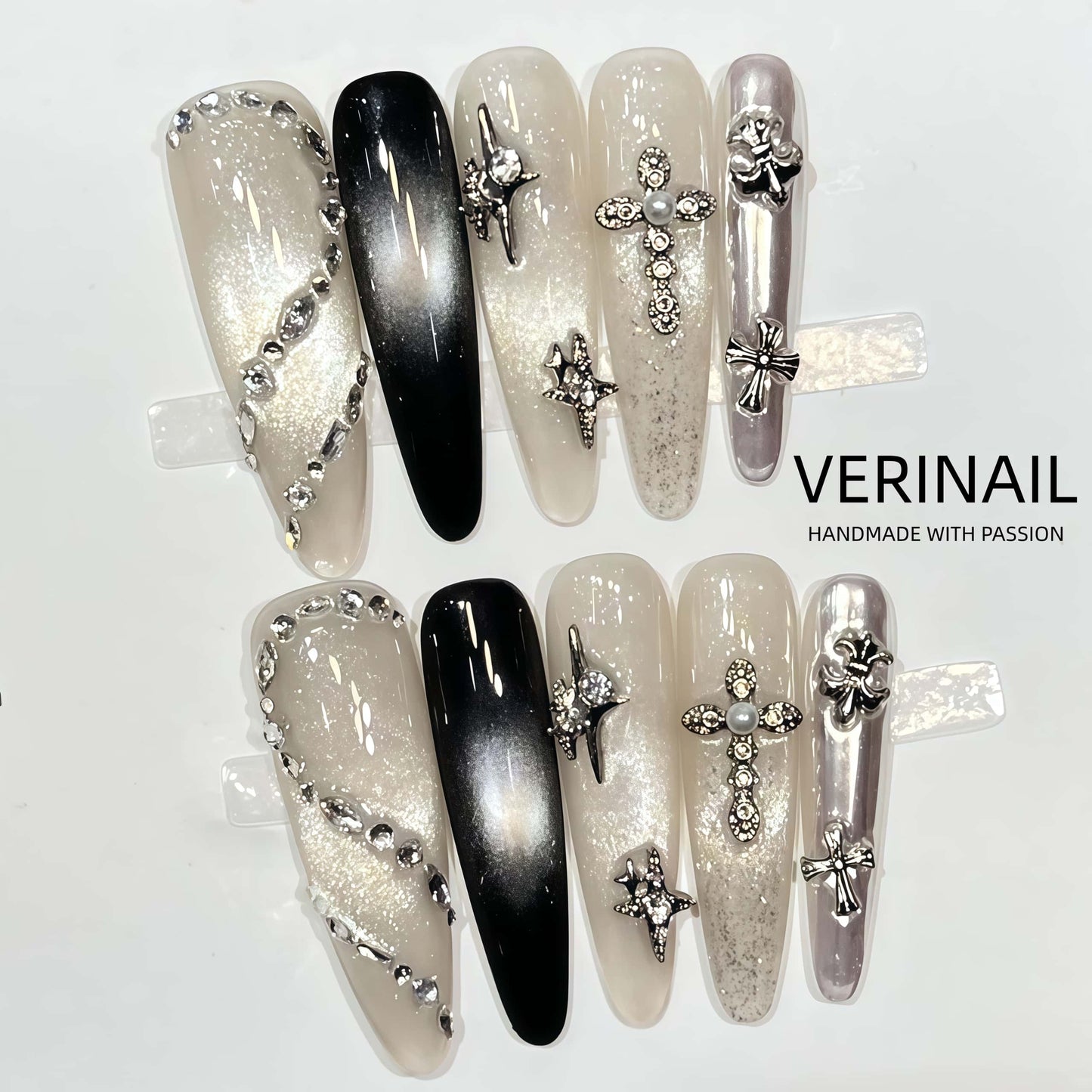Press On Nails Color Black PDD01