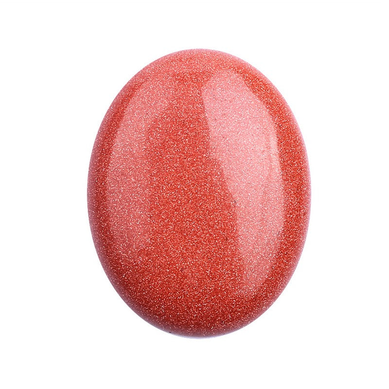 Oval Palm Stone, Polished Oval Gemstone Pocket Palm Stone Gift