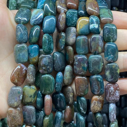 Smooth Rectangle Beads 10x14mm Quartz/Jasper/Agate/Crystal