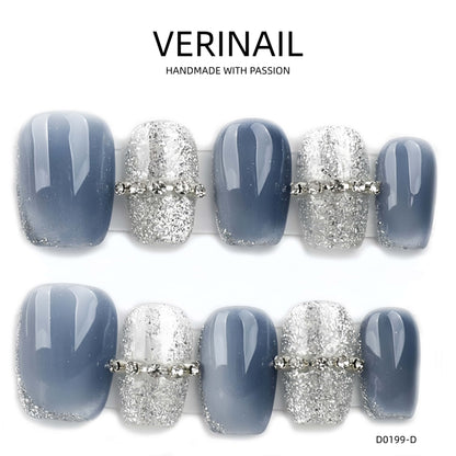 Press On Nails Color Blue DL01