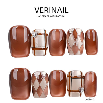 Press On Nails Color Brown DL01