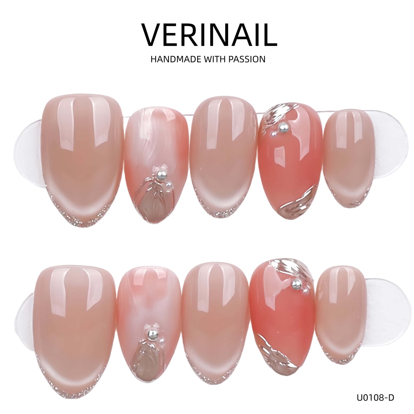 Press On Nails Color Nude DL09