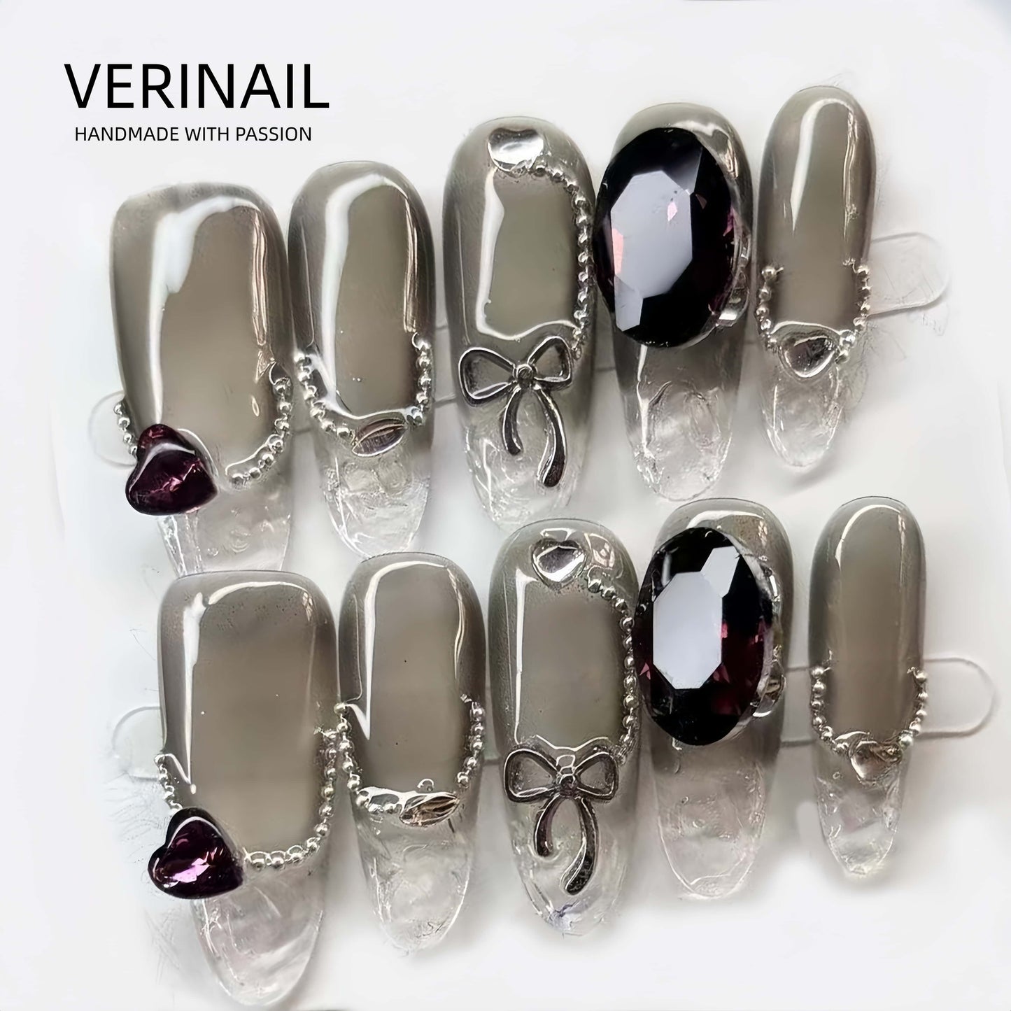 Press On Nails Color Black PDD01