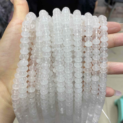 Round Rondelle Beads 2x4mm 4x6mm 5x8mm Quartz/Jasper/Agate