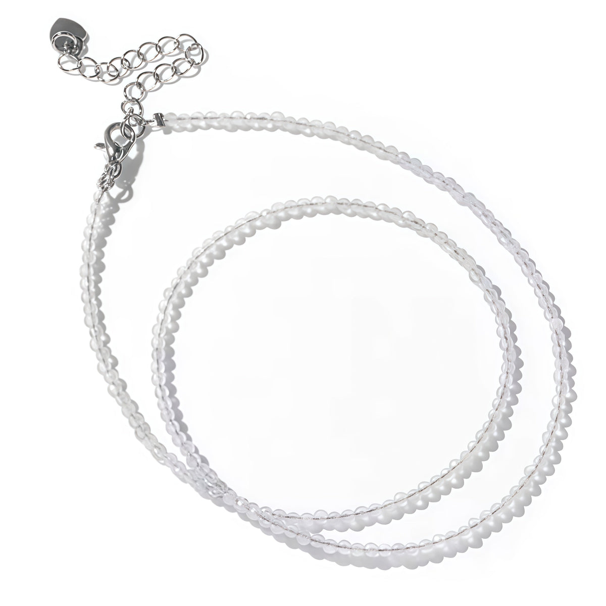 2mm Shining Beads Stone Necklace Choker Jewelry