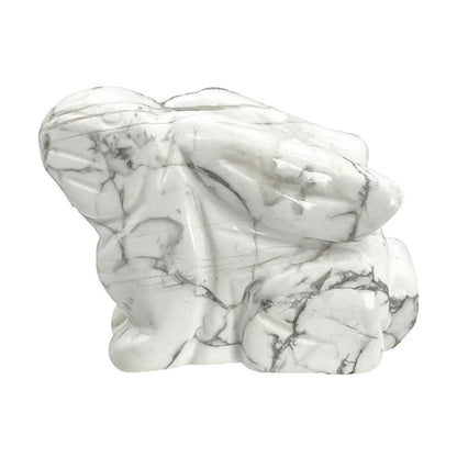 Rabbit Statue Hand Carved Animal Figurine