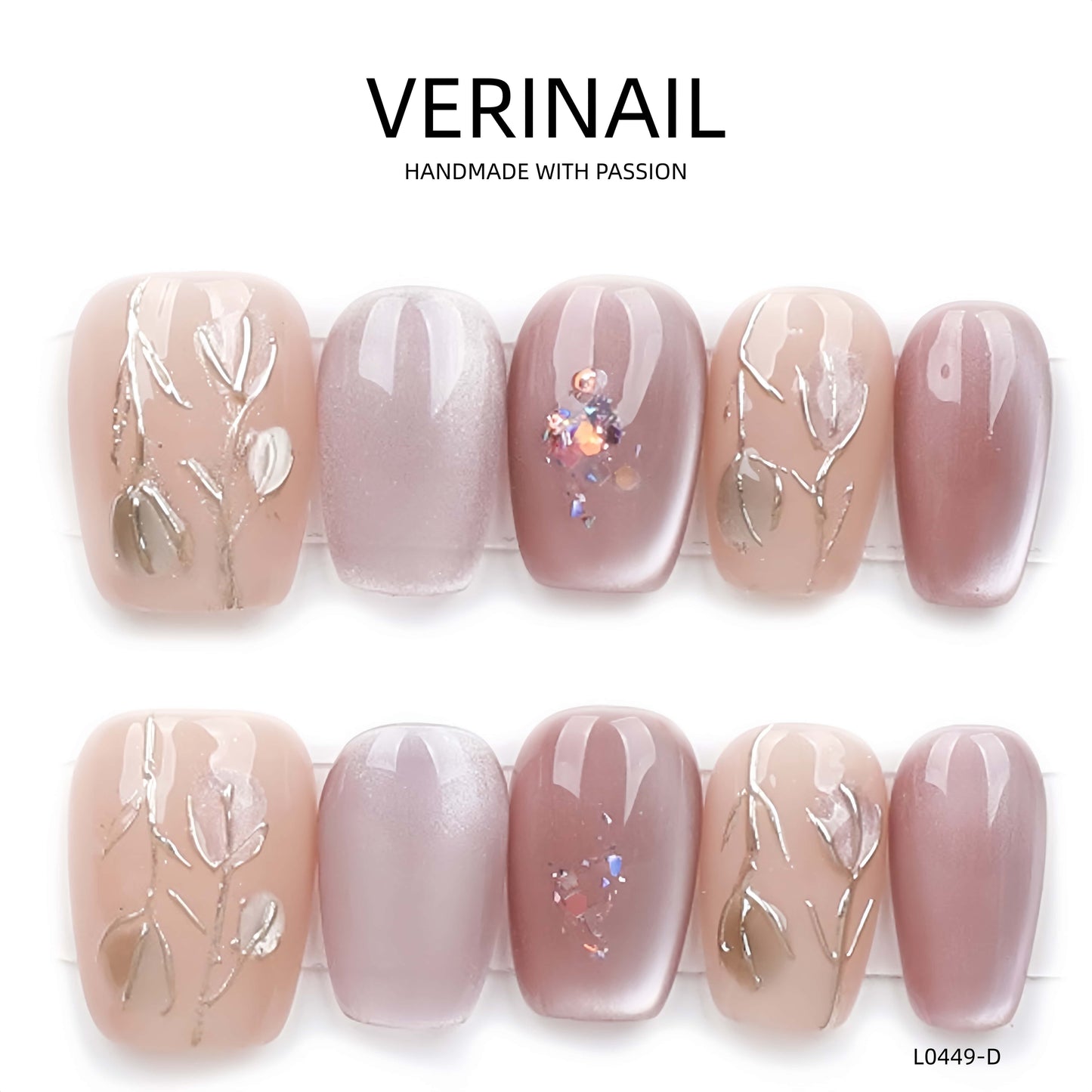 Press On Nails Color Nude DL06