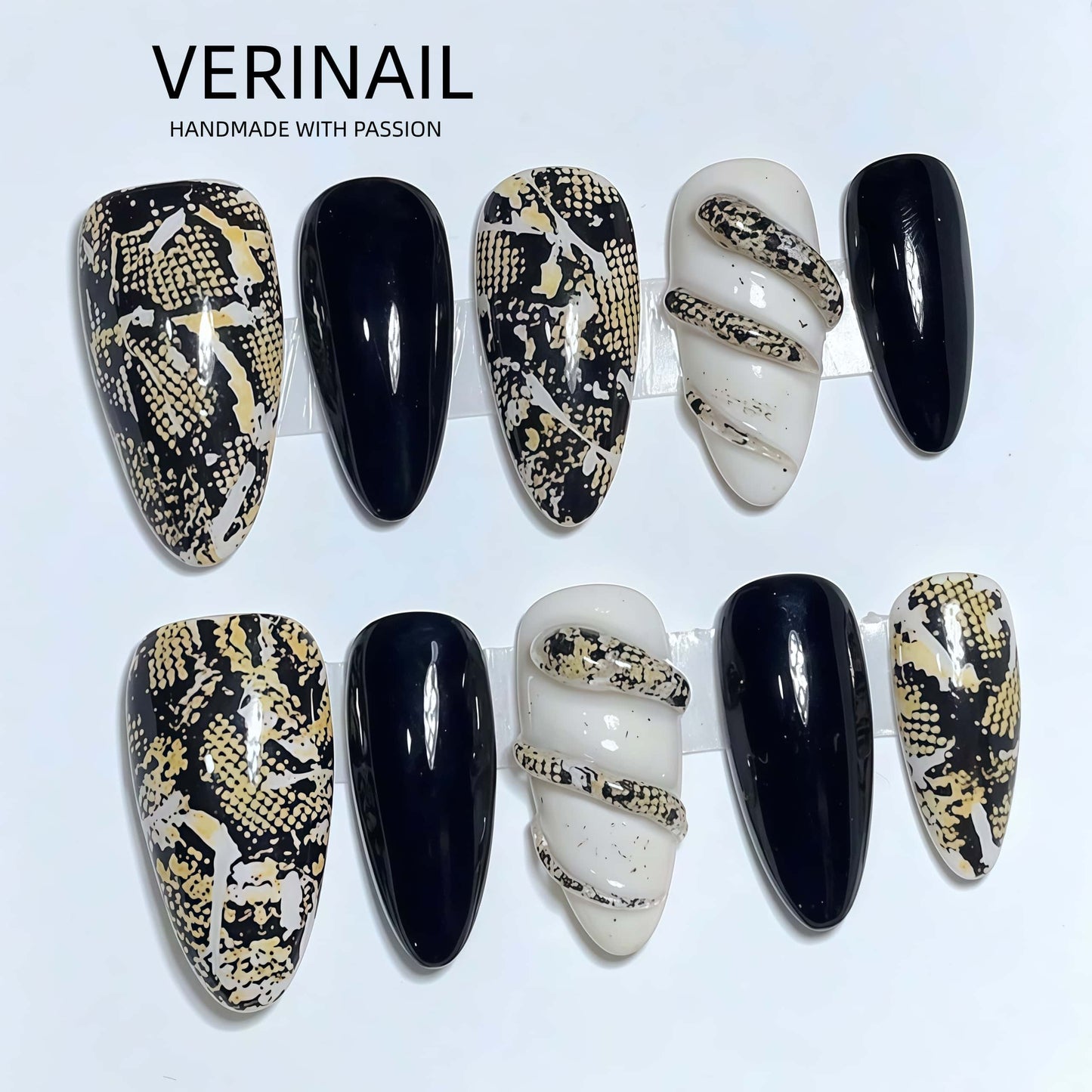 Press On Nails Color Black PDD01