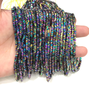 Zip Zap Shape Hematite Beads