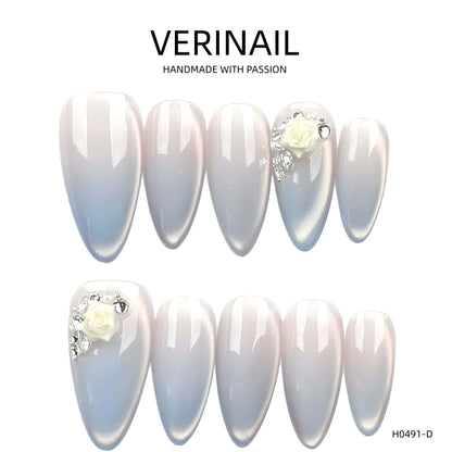 Press On Nails Color Blue DL02