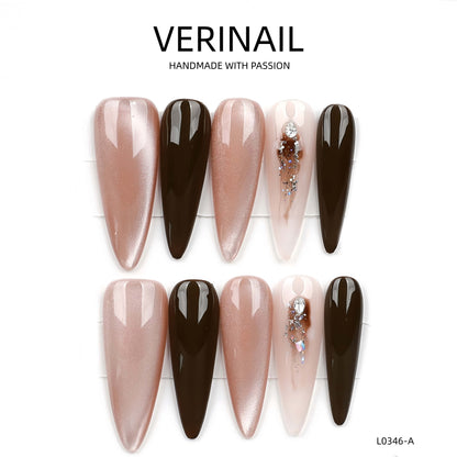 Press On Nails Color Black DL06