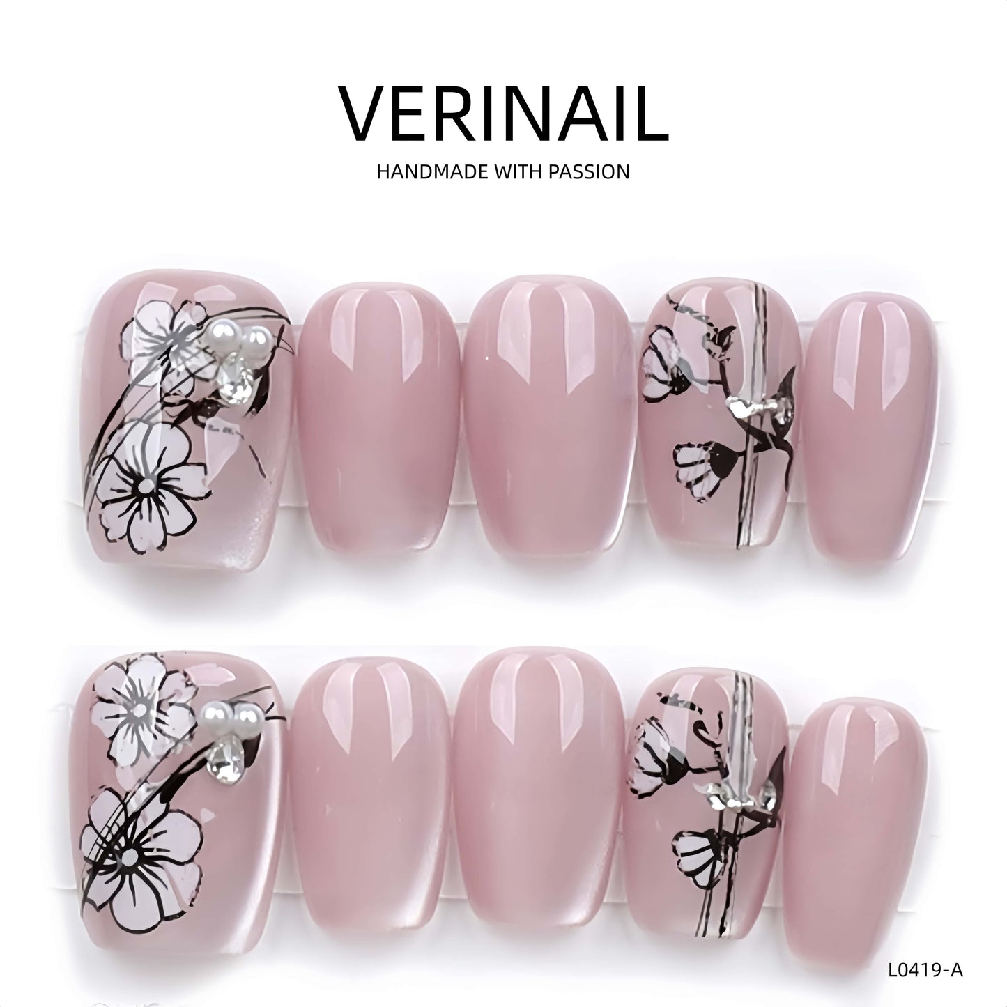 Press On Nails Color Pink CP03