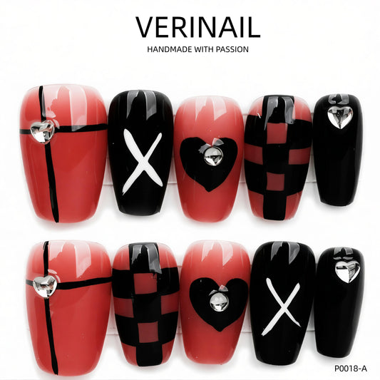 Press On Nails Color Black DL04