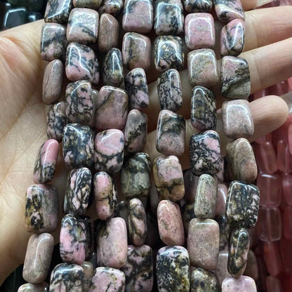 Smooth Rectangle Beads 10x14mm Quartz/Jasper/Agate/Crystal