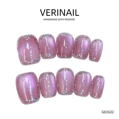 Press On Nails Color Purple CP01