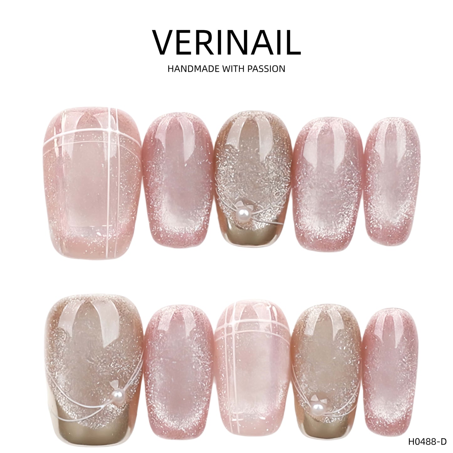 Press On Nails Color Pink CP02
