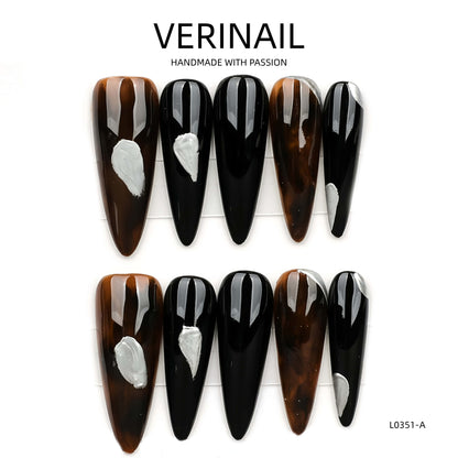 Press On Nails Color Black DL06