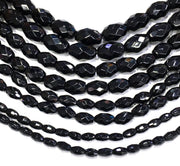 Rice Shape Black Onyx Beads