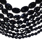 Oval Black Onyx Beads