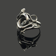 Retro 925 Sterling Silver Snakes Ring