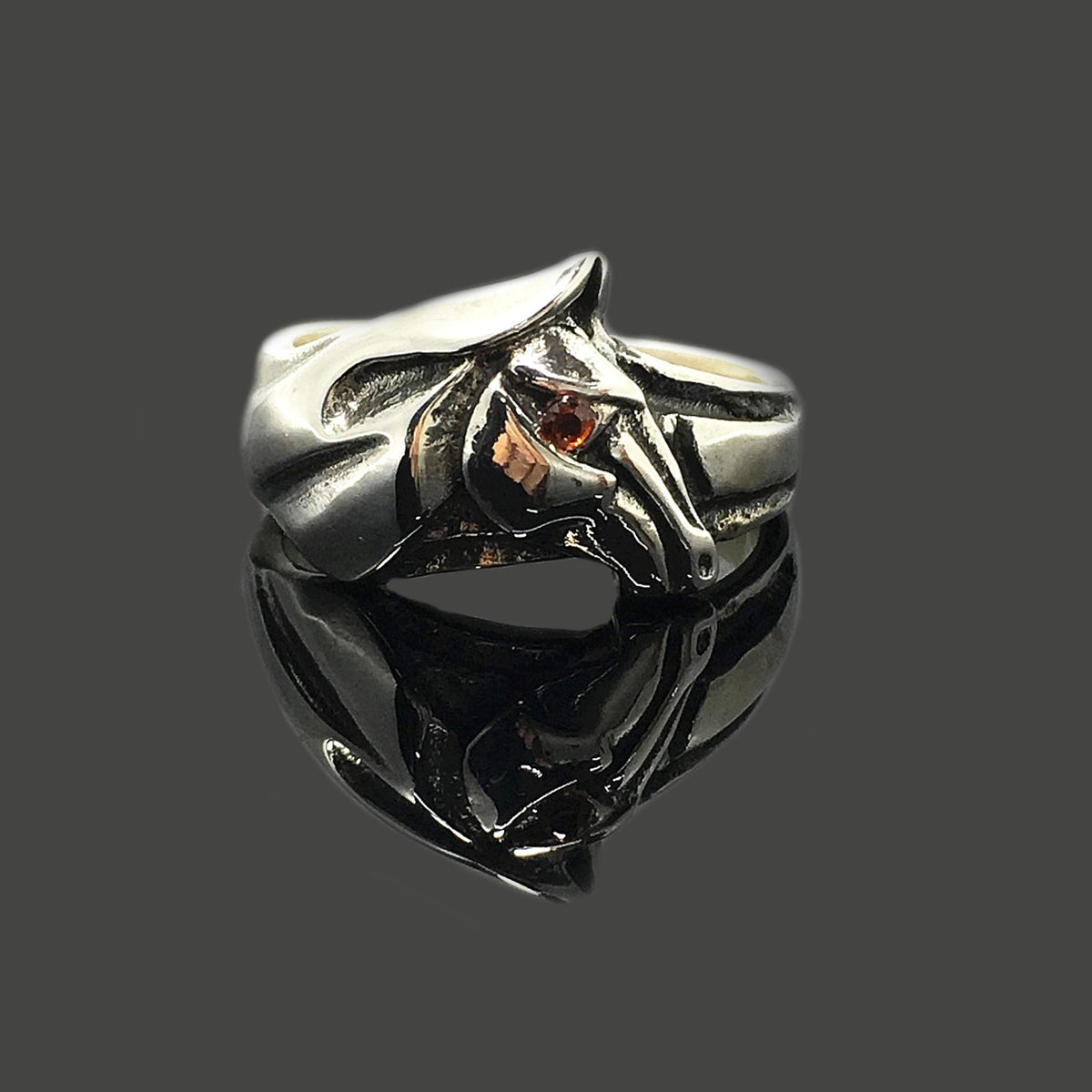 Horse Head Retro 925 Sterling Silver Ring