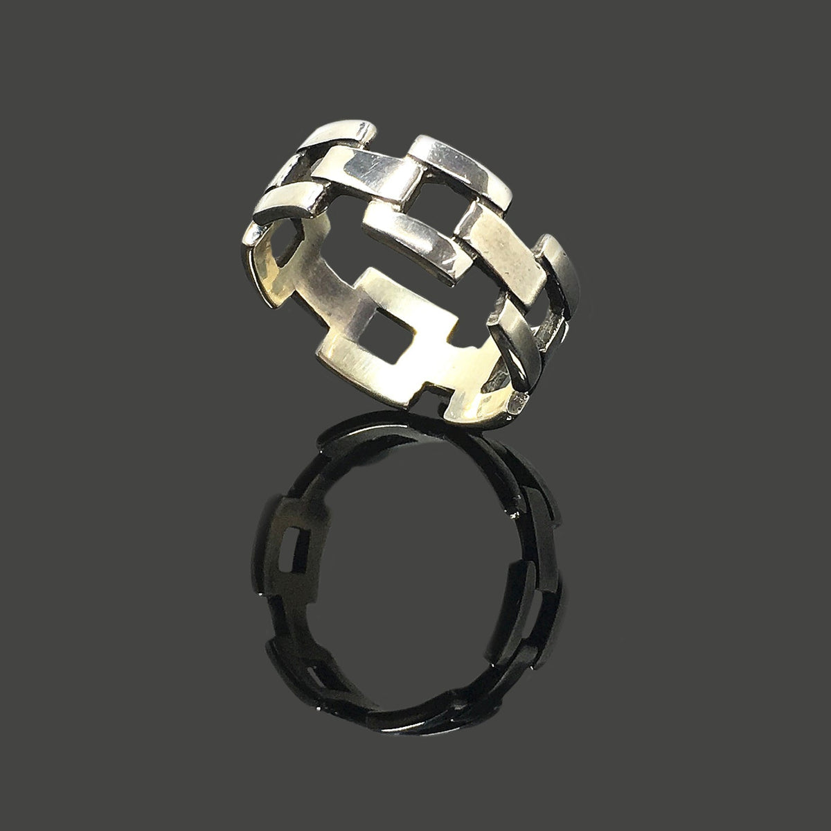 Chain Ring Retro 925 Sterling Silver
