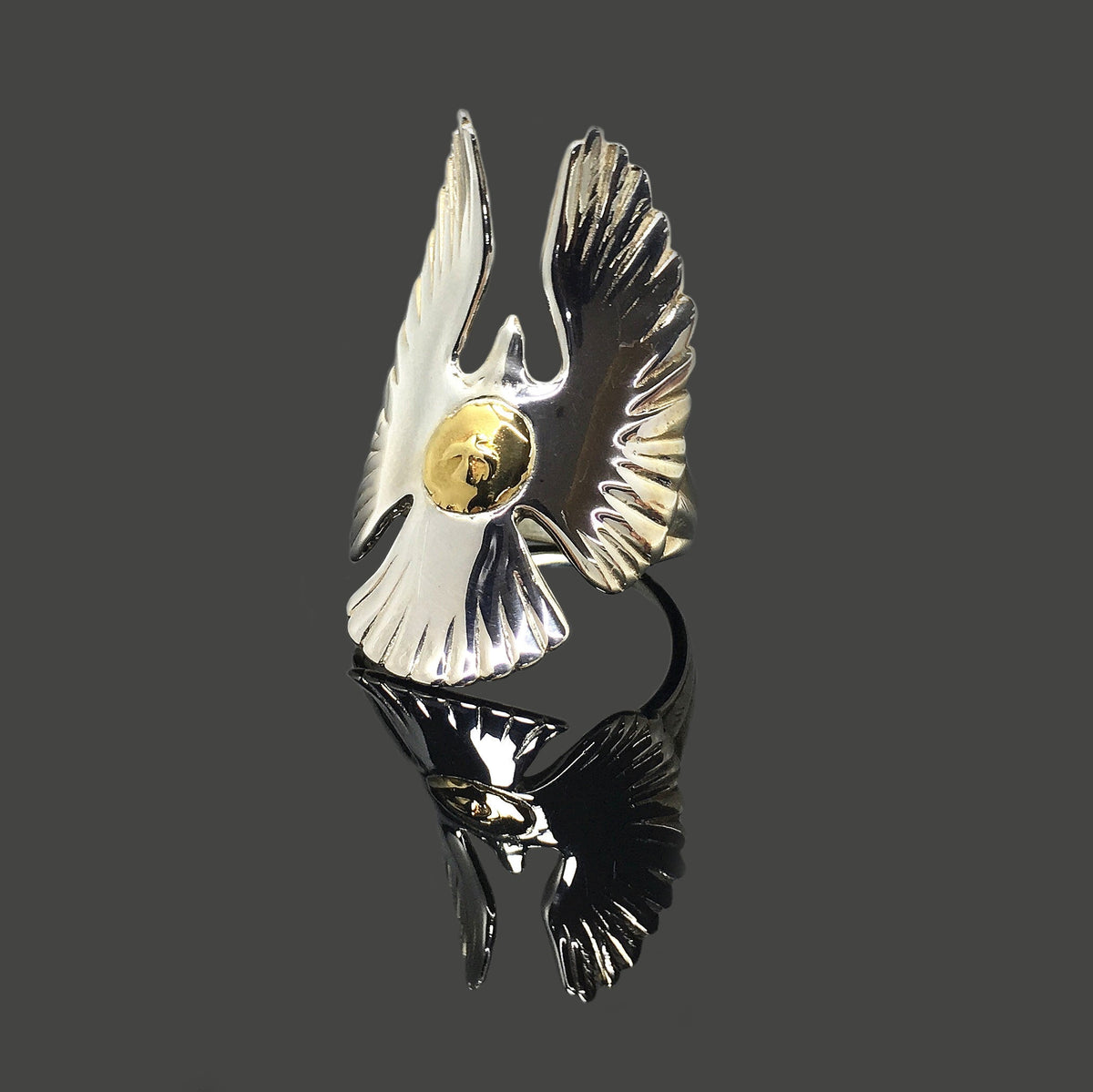 Takahashi Goro Antique Eagle Rings