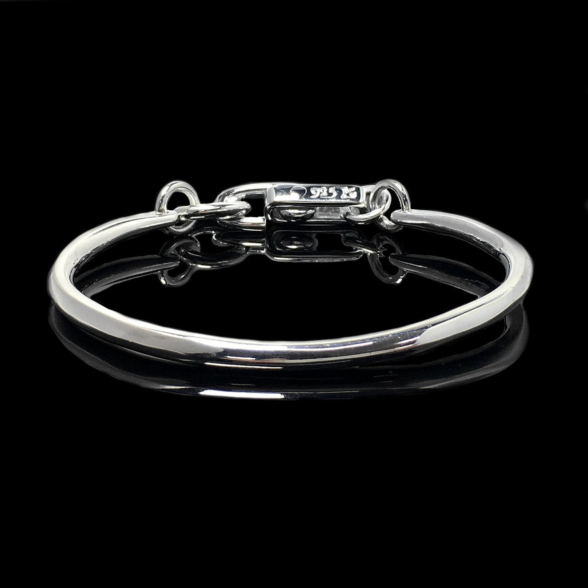 Retro 925 Sterling Silver Simple Bracelet