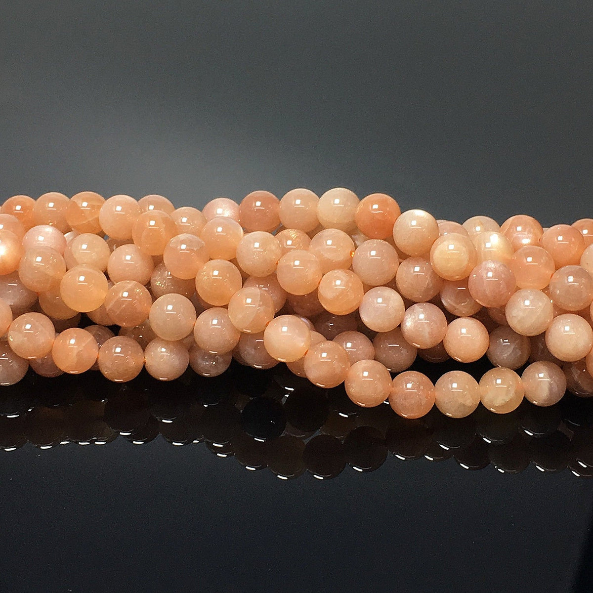Higher Quality Peach Moonstone Round Beads
