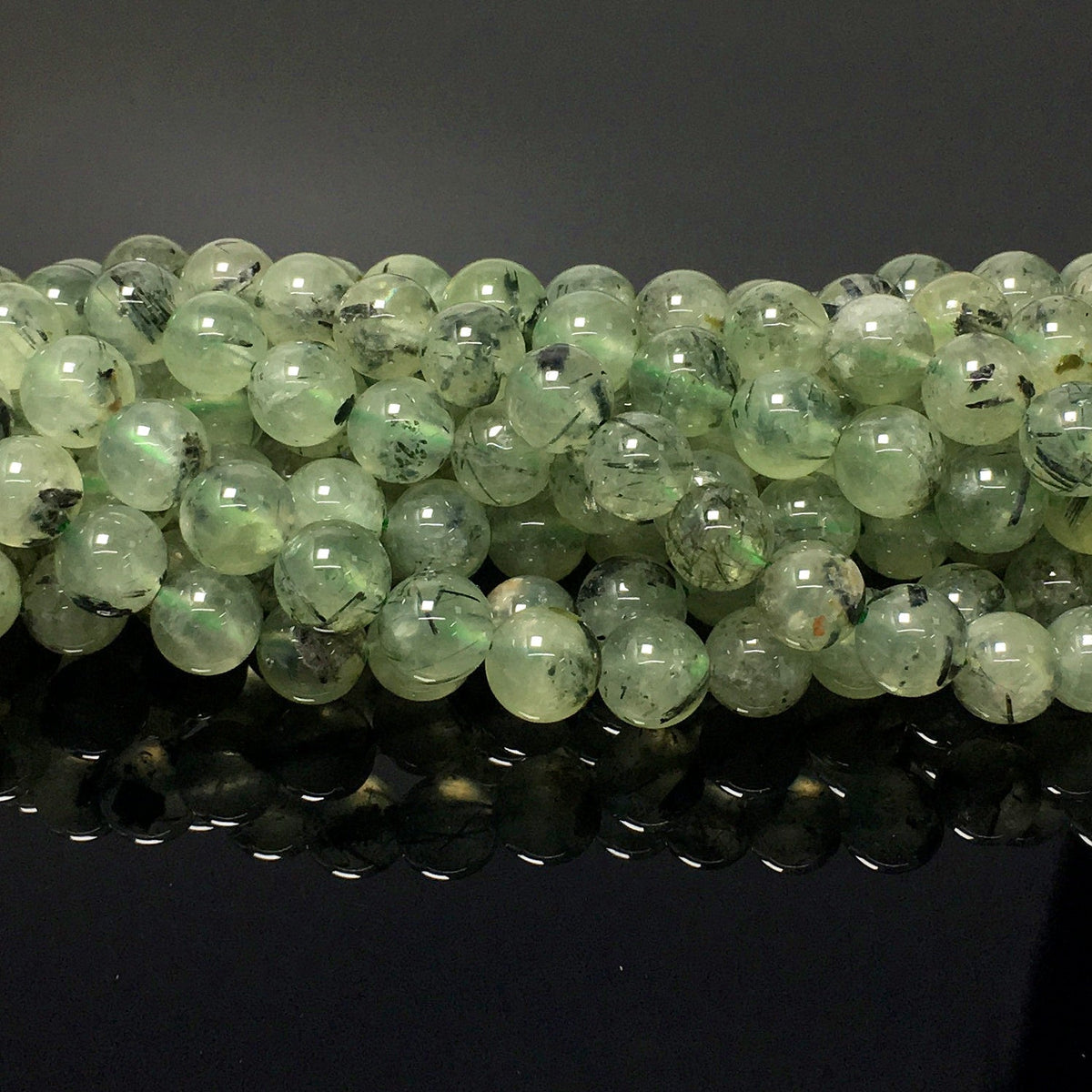Higher Quality Prehnite Round Beads