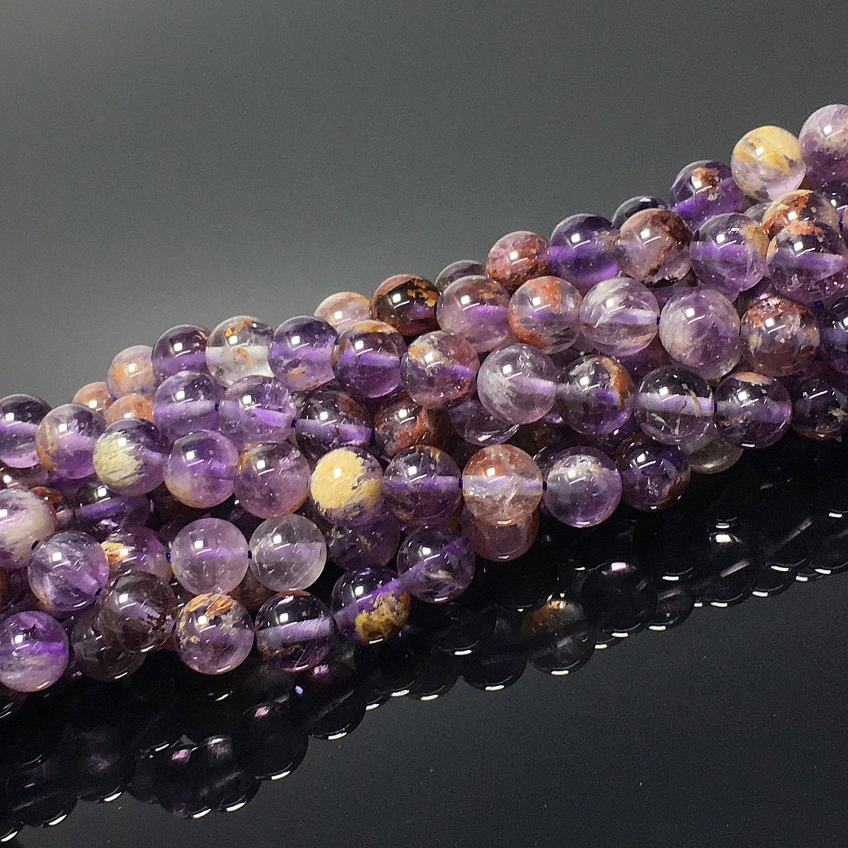 Higher Quality Purple Phantom Round Beads