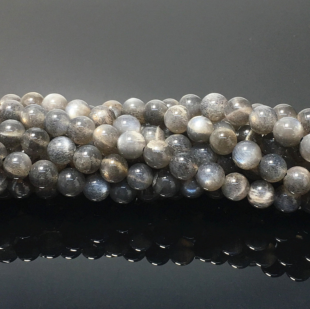 Higher Quality Grey Moonstone Round Beads