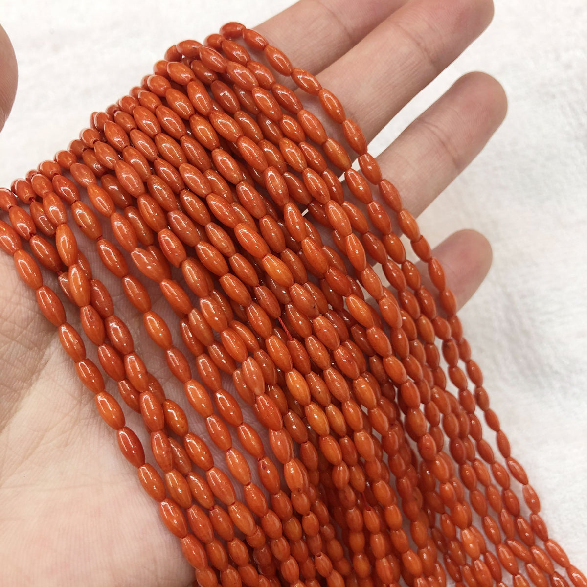 Tube Shape Coral Beads