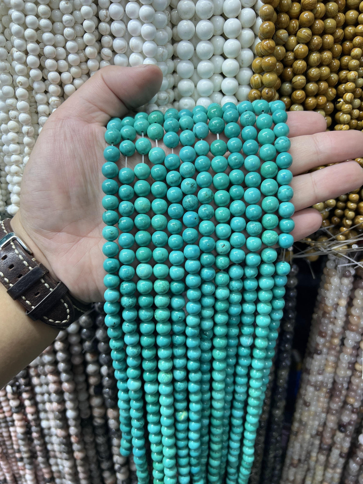 $2.5--8mm semi precious beads #1 Free Shipping