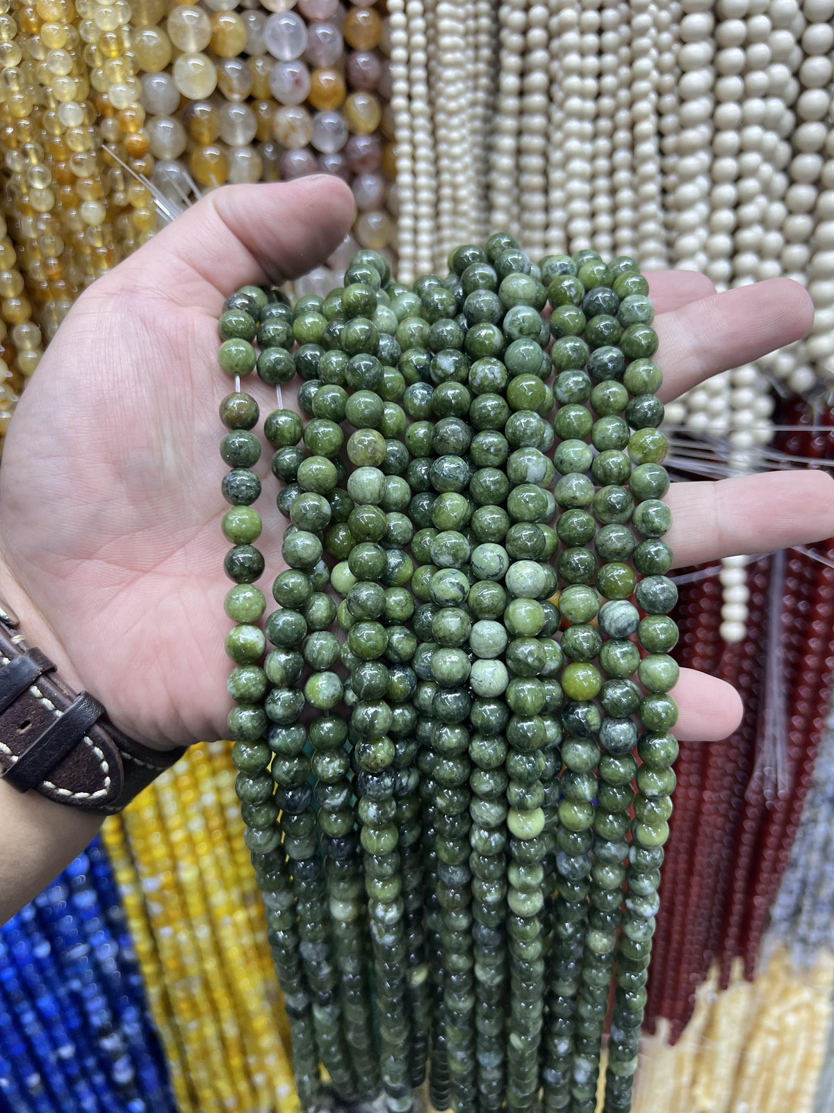 $2.5--8mm semi precious beads #1 Free Shipping