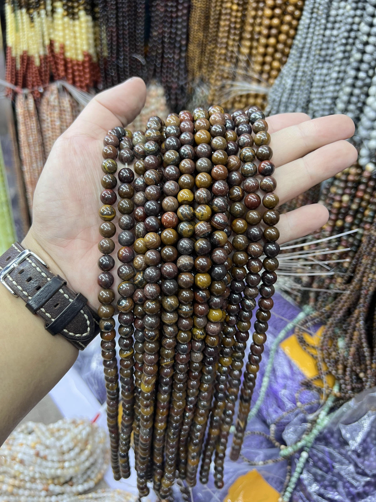 $2.5--8mm semi precious beads #1 Free Shipping