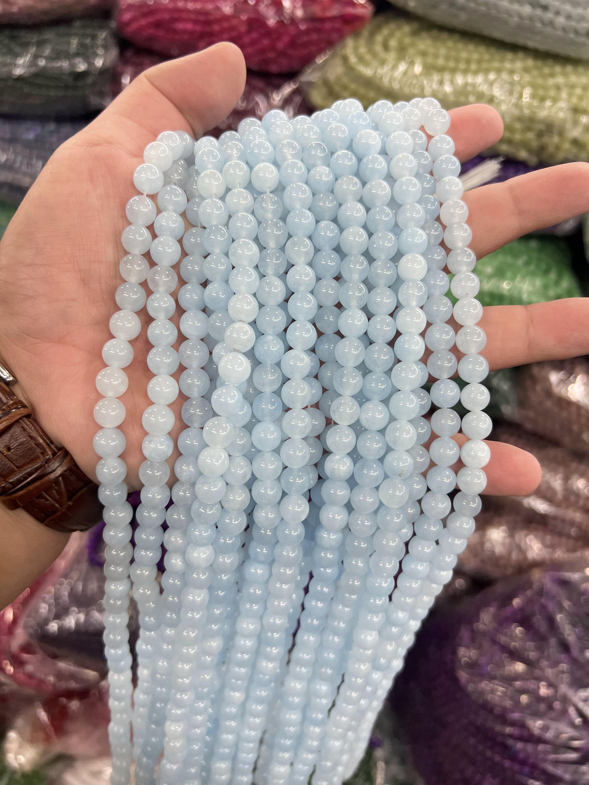 $2.5--8mm semi precious beads #1 Free Shipping