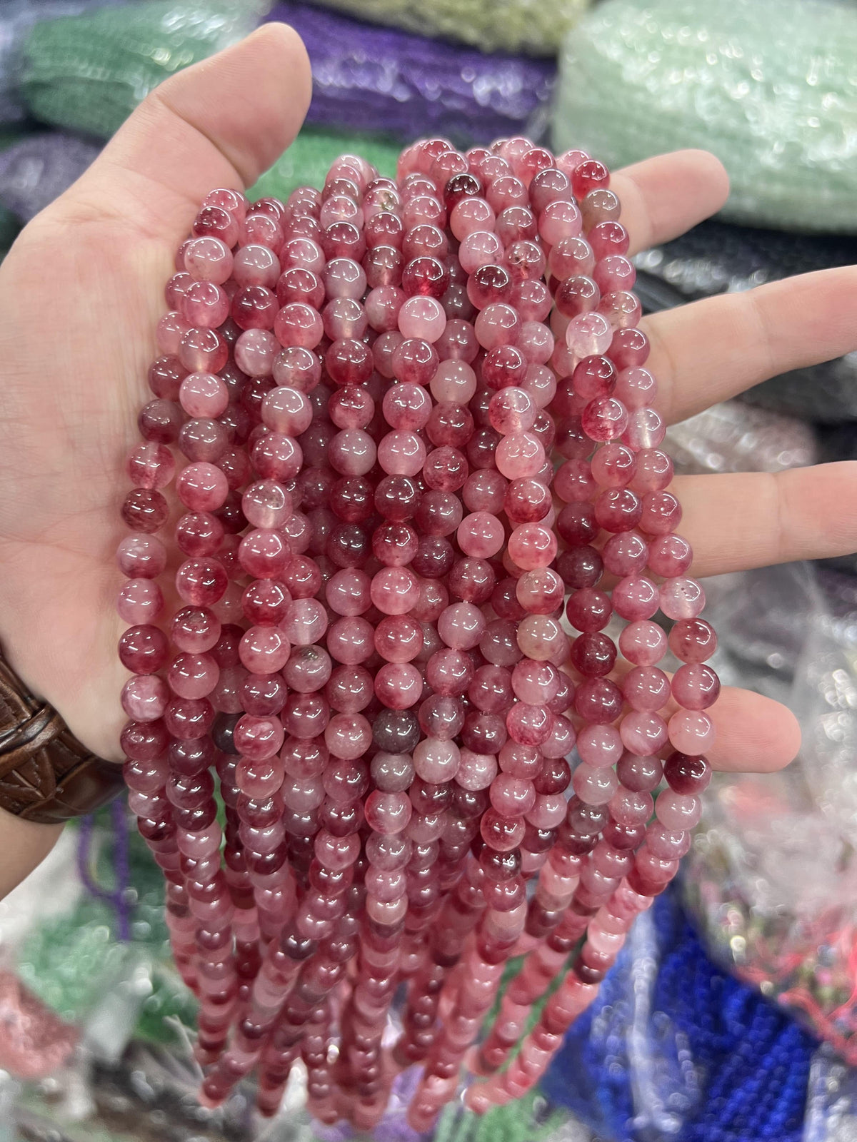 $2.5--8mm semi precious beads #1 Free Shipping
