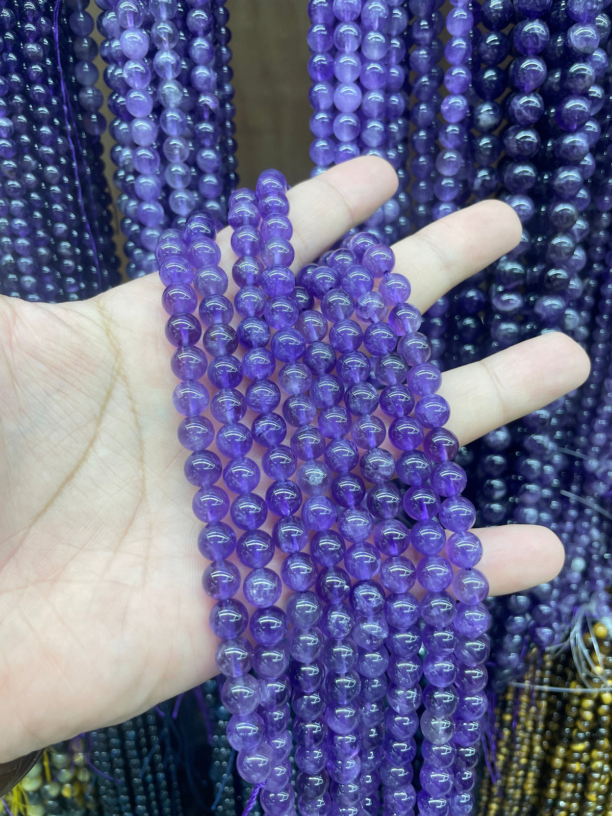 $2.5--8mm semi precious beads #1 Free Shipping