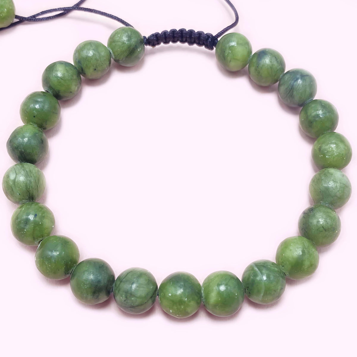 Natural Green Jade to Improve Body and Health Crystal  Bracelet