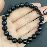 Matte Onyx for Protection and Apotropaic Briaded Rope Crystal Bracelet