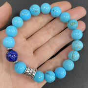 Natural Turquoise Crystal Bracelet for Focus and Concentration