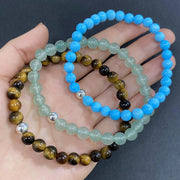 Tripe Strand Green Aventurine to Improve Body and Health Crystal  Bracelet