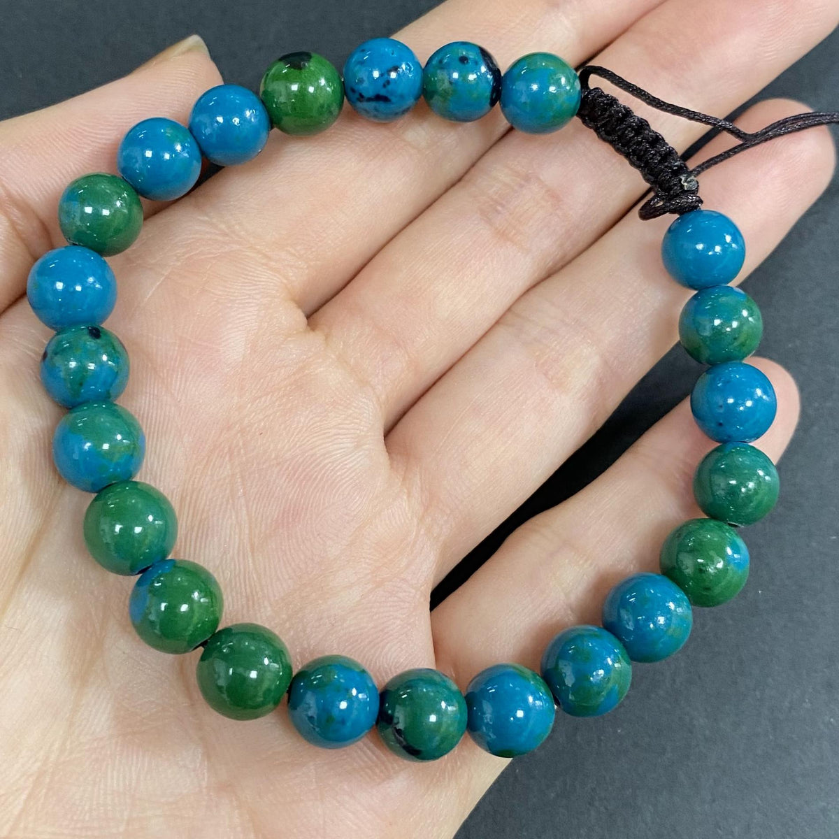 Chrysocolla to Improve Body and Health Crystal  Bracelet