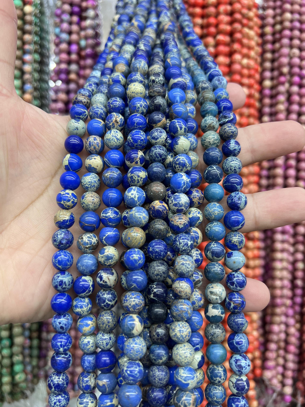 Sea Sediment Imperial Jasper Loose Beads Free Shiping