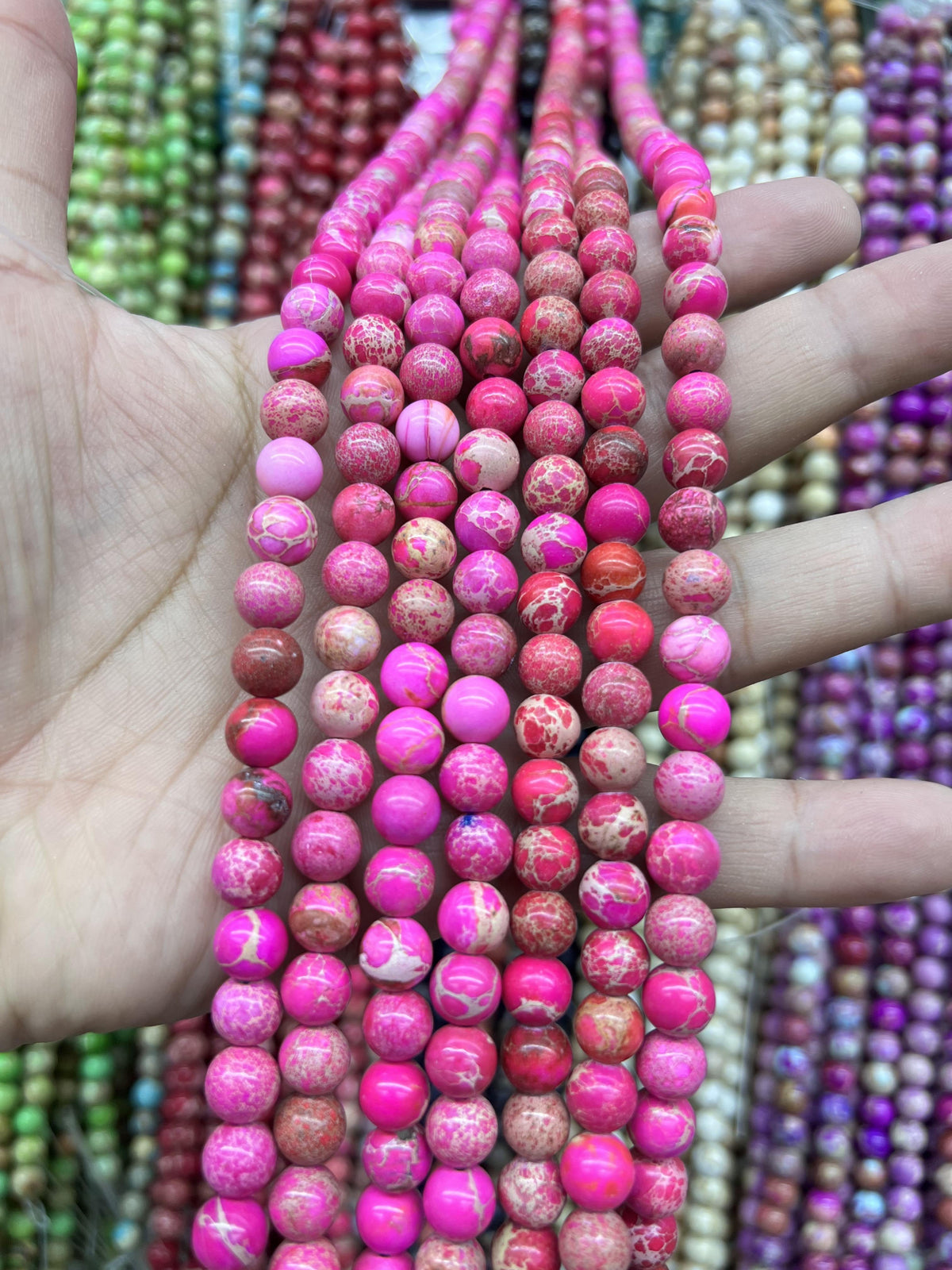 Sea Sediment Imperial Jasper Loose Beads Free Shiping