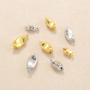 5Pcs Brass Necklace Clasps Link Connector Closures Extender