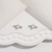 2PCS Inset Zircon Double Head Connector Buckle Charm