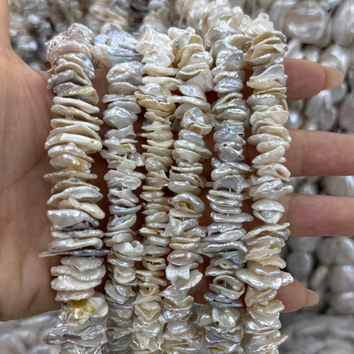 Keshi Chips Freshwater Pearl Beads Strand (14mm)